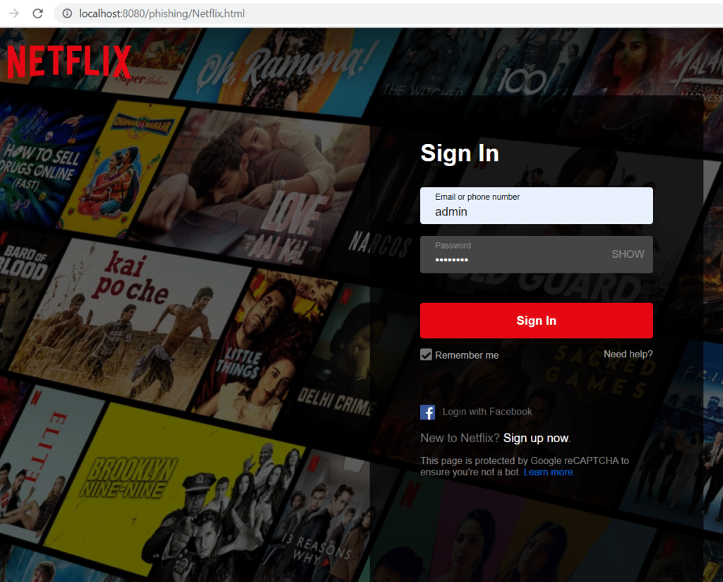 How to Create a Phishing Page for Netflix? 3 Phishing page