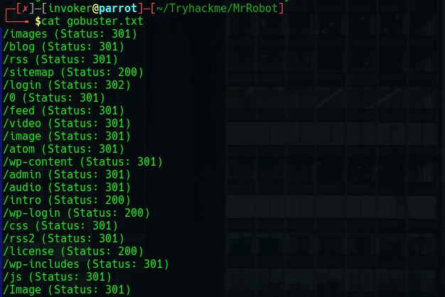 TryHackMe — Mr. Robot CTF Writeup 5 TryHackMe — Mr. Robot CTF Writeup 2