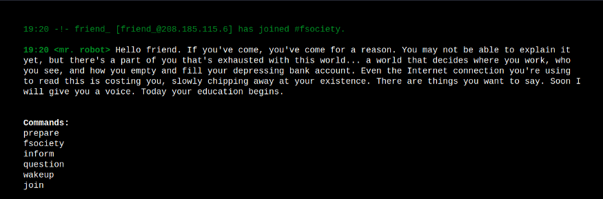 TryHackMe — Mr. Robot CTF Writeup 4 Mr robot themed website